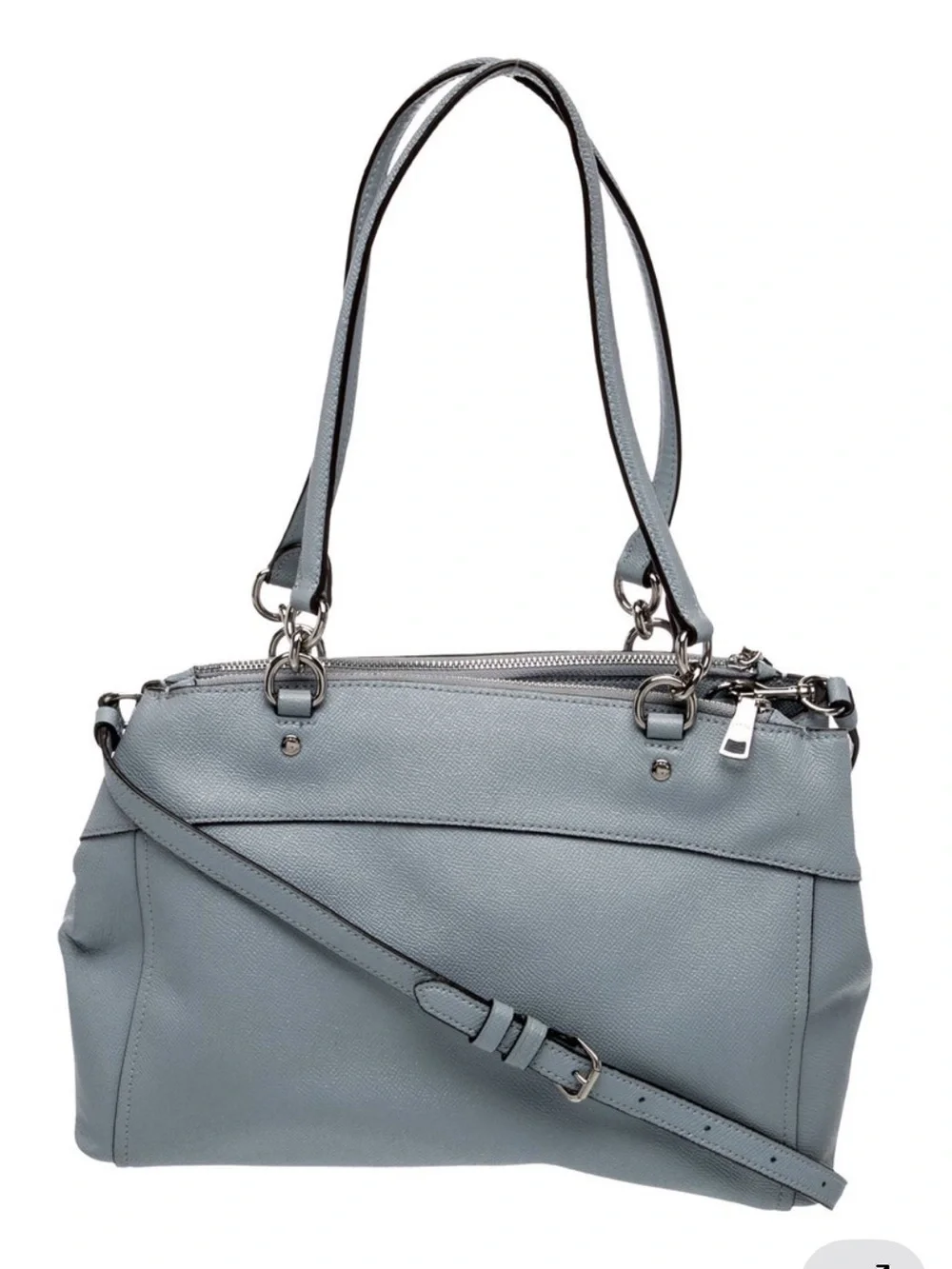 Coach Leather Shoulder Bag in Blue